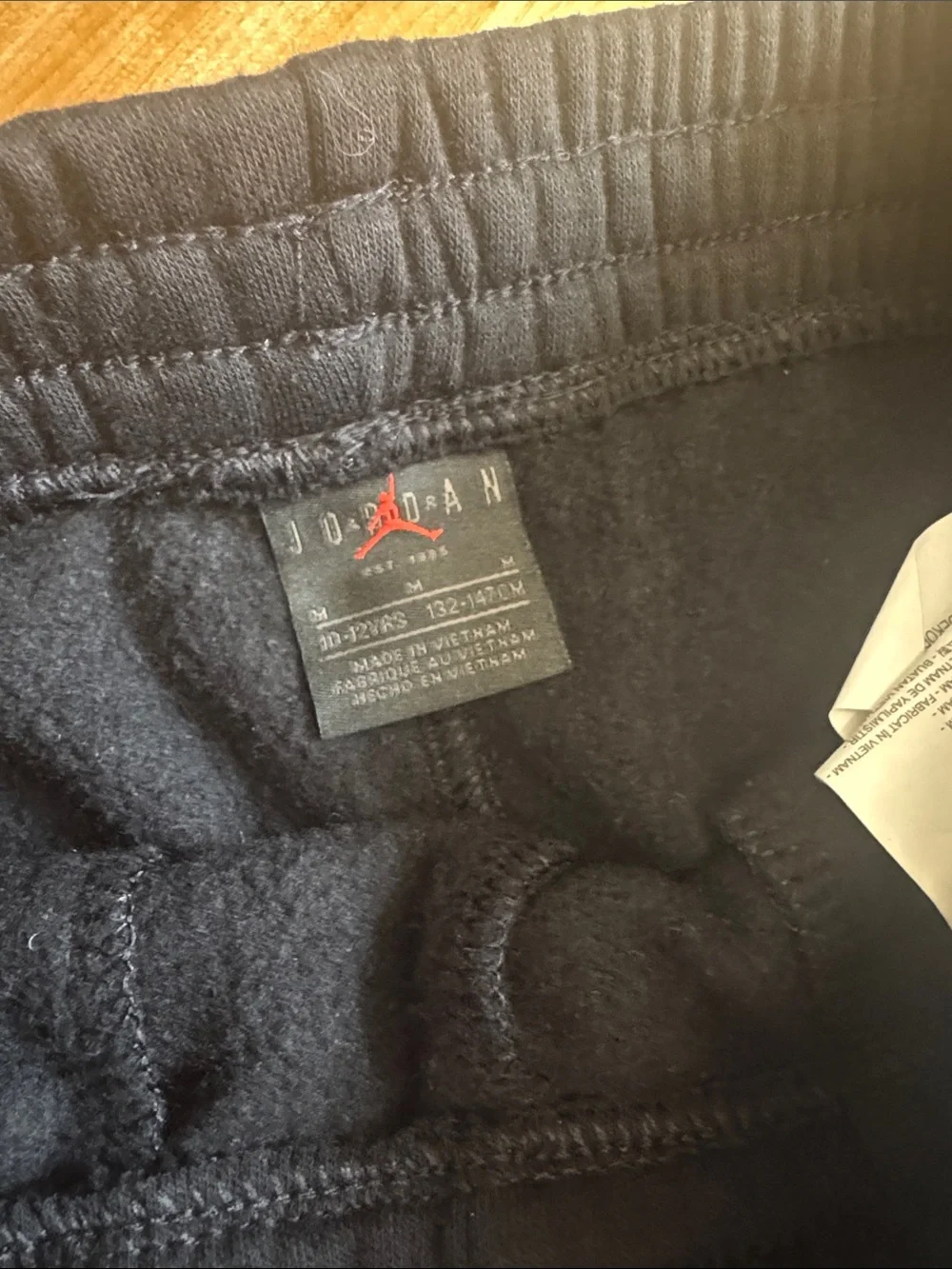 Nike Jordan Kids' Black Track Pants & Leggings Set with Orange & Pink Accents - Picture 7 of 11